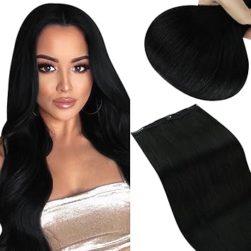 22, P#18/613 : Sunny 22inch Clip in One Piece Human Hair Extensions 3/4 Full Head One Piece 5clips Dark Ash Blonde Highlight Bleach Blonde 70G Clip in Human Hair Extensions