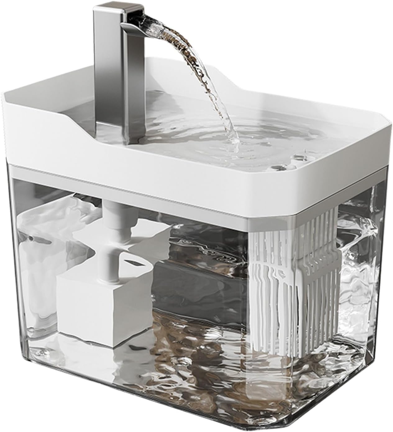 Automatic Cat Water Fountain – 1.5L Intelligent Sensing Waterer, Dynamic Easy to Clean Pet Waters Feeder, Indoor Cat Fountain for Home Dorm Office, Automatic Water Dispenser