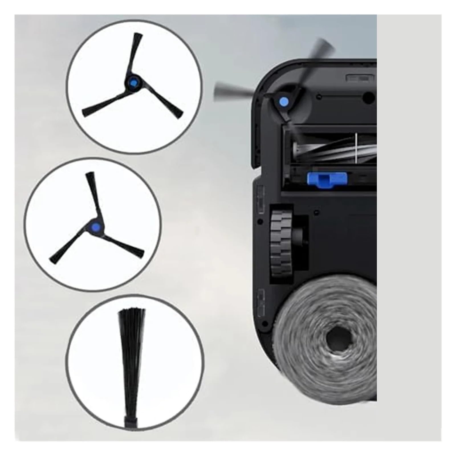 Kompatibel Mit Ecovacs, Roboter-Staubsauger-Wartungsset | For X2 Omni: Haupt-/Seitenbürsten, Filter, Mopps, Staubbeutel; Einrasten.