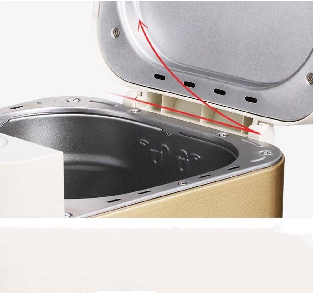 Bread machine-Stainless Steel Machine, Programmable Maker with Fruit Nut Dispenser, Nonstick Ceramic Pan, Gluten-Free Setting
