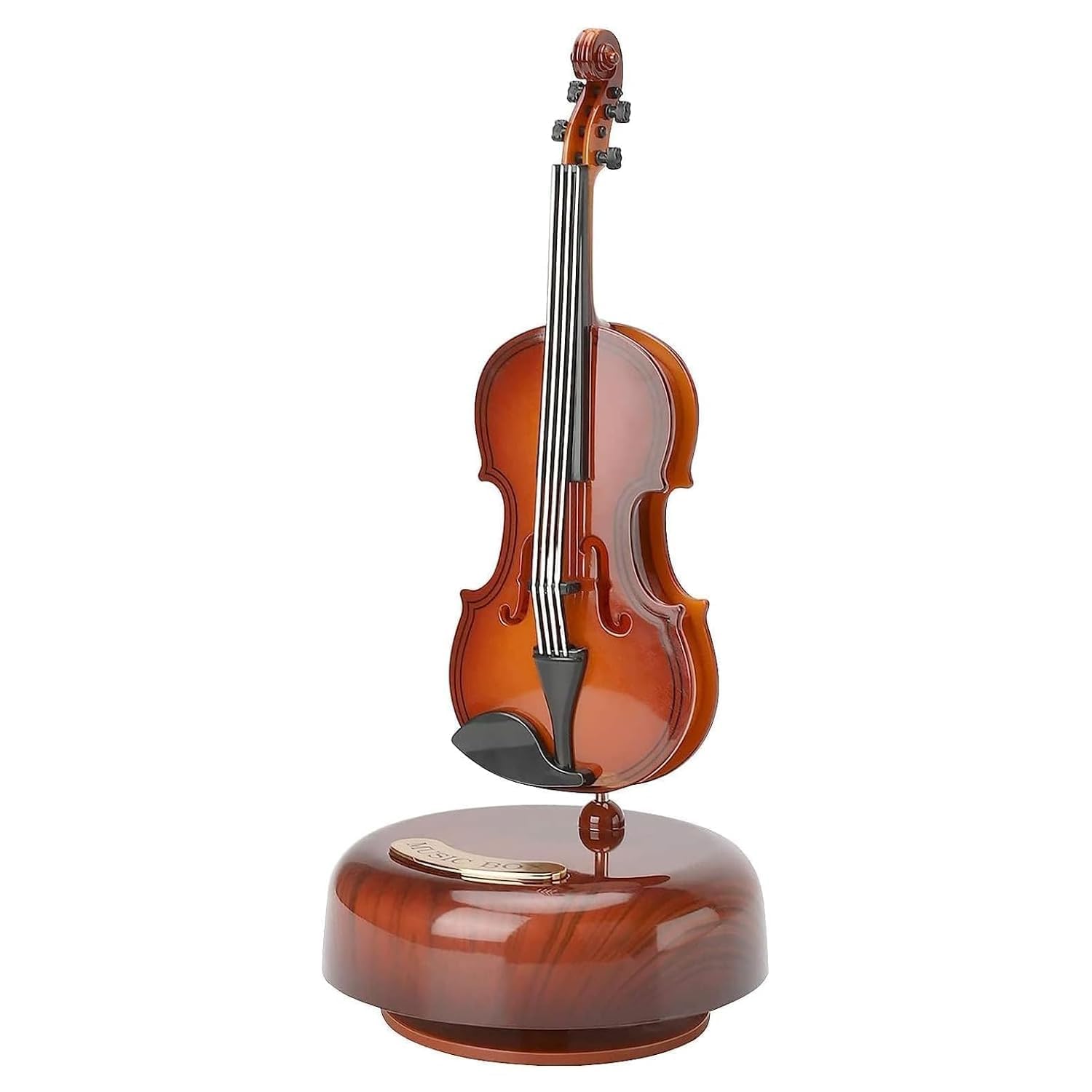 Rotating Violin Music Box, Hand-Crank Wooden Musical Box, 360° Rotating Melody Box, Elegant Home Decor Showpiece, Birthday Anniversary Gift-image-19