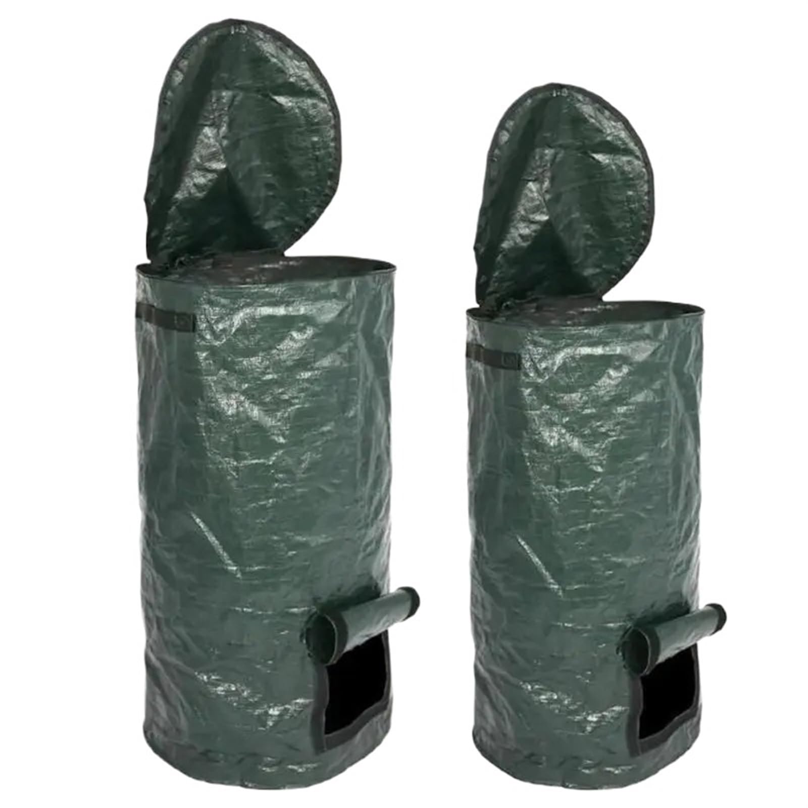 Garden Waste Bag Environmental Organic Ferment Waste Collector Lawn Pool Garden Bag Refuse Sacks Composter Bin Gardening Leaf Bags(L)