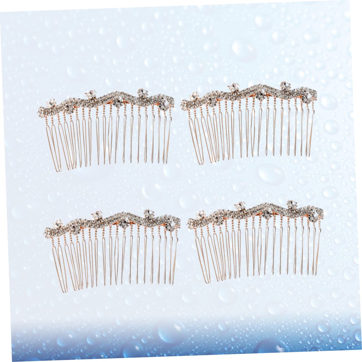 FRCOLOR 12 Stk silberne Tiara Haarspange Hochzeitsschleier Goldrand Haarnadeln mit Strasssteinen hochzeitsdeko Kamm kreative Kopfbedeckungen Sonnenblume Haarschmuck Südkorea Braut