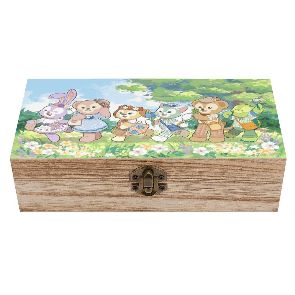 Amazon｜ダッフィー フレンズボックス 収納ボックス 収納ケース 木箱