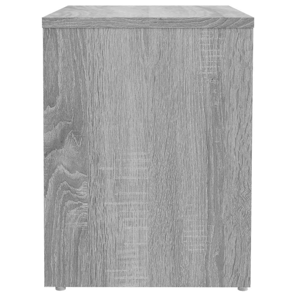vidaXL Comodini Grigio Sonoma 2 pz 40x30x40 cm in Legno Multistrato