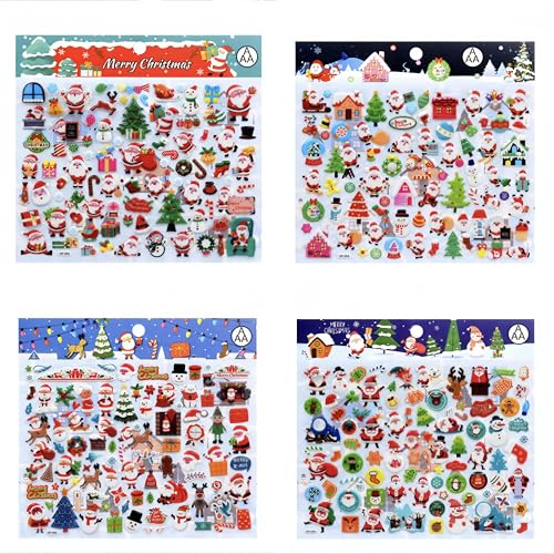 クリスマス シール ステッカー 4枚 クリスマス飾り