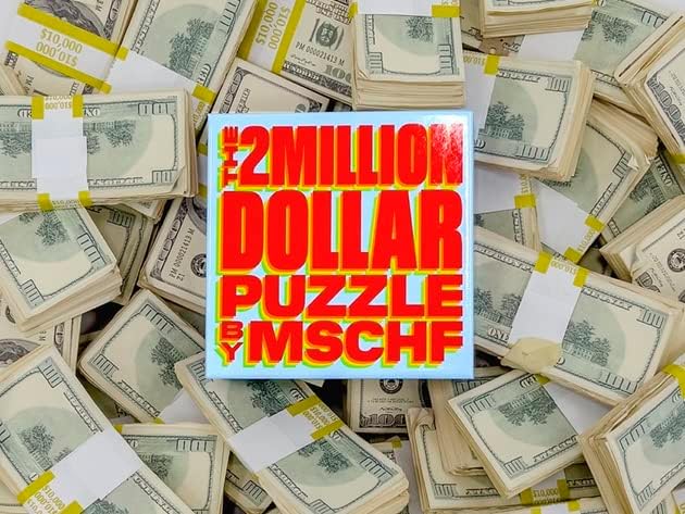 The Two Million Dollar Puzzle by MSCHF - 500 Piece Jigsaw Puzzle for Adults, Last Day to Redeem 2/28/2024, Everyone is a Winner from $1 to $1 Million Dollars, Great Gift, Fun Family Activity