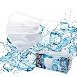 [Hiro Corporation] ヒロコーポレーション 冷感不織布マスク 50枚入り ふつうサイズ qmax0.332 ひんやり つめたい 息しやすい 高機能99％カット (1)