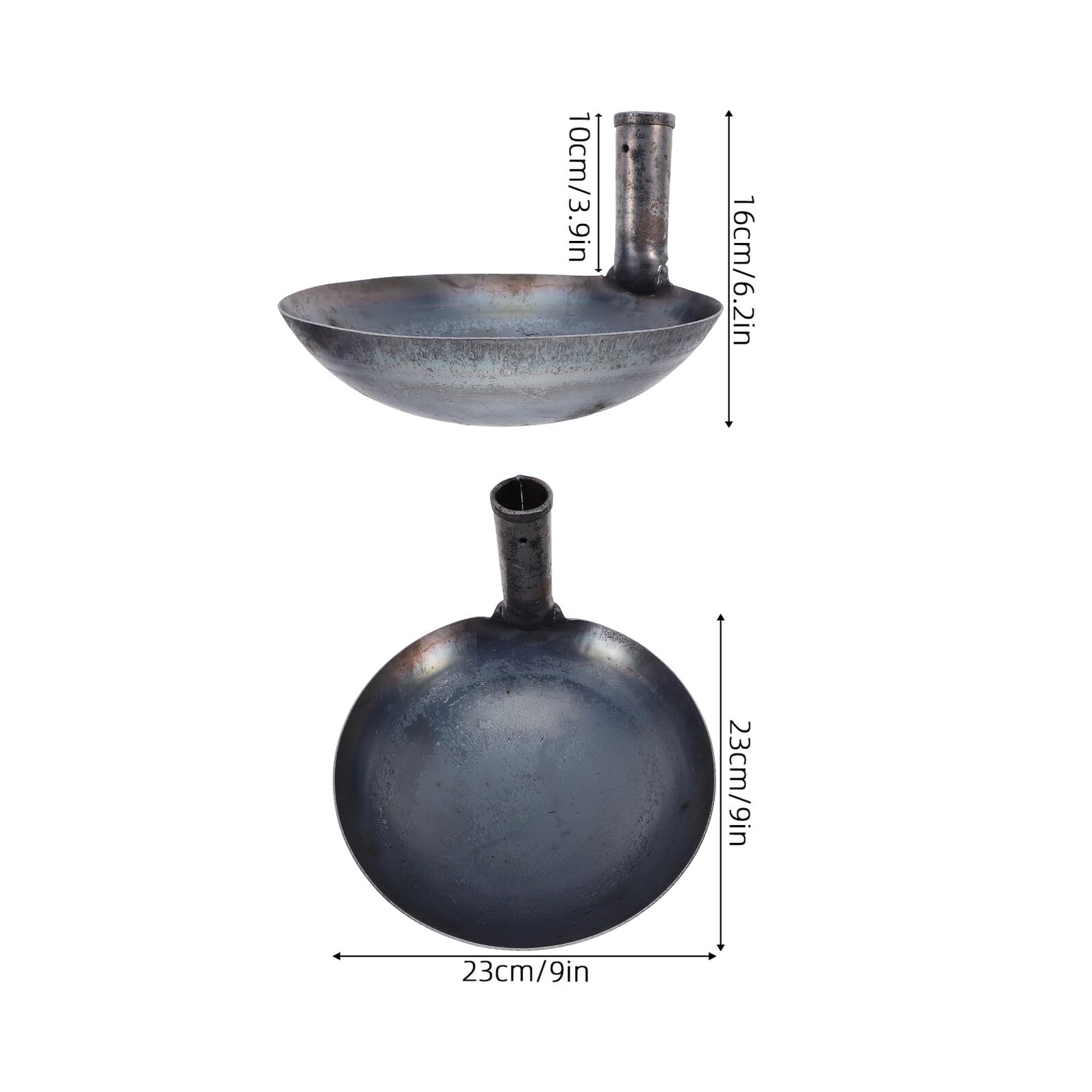 Toyvian 2 Częściowa Metalowa Siewka z Dziurkami Do Przesiewania Gleby i Obornika Ergonomiczna Łopatka Do Sadzenia i Pielęgnacji Roślin Wytrzymała Łopatka i Przesiewania Ziemi Ogrodzie