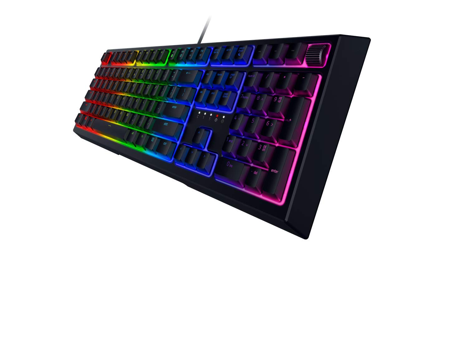 Razer Ornata V2 - Teclado para Juegos (Teclado Gaming de Membrana mecánica, Control Giratorio Digital Multifuncional y Teclas Multimedia y programables) - Teclado QWERTY Español