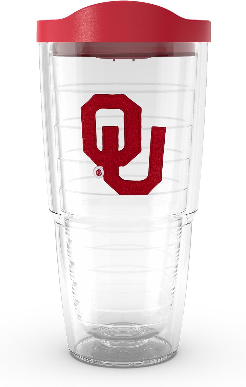 Tervis Classic Tritan 24oz Classic Tumbler with Travel Lid | Oklahoma Sooners - Primary Logo | Made in America, BPA/PFAS Free, Keeps Drinks Hot or Cold