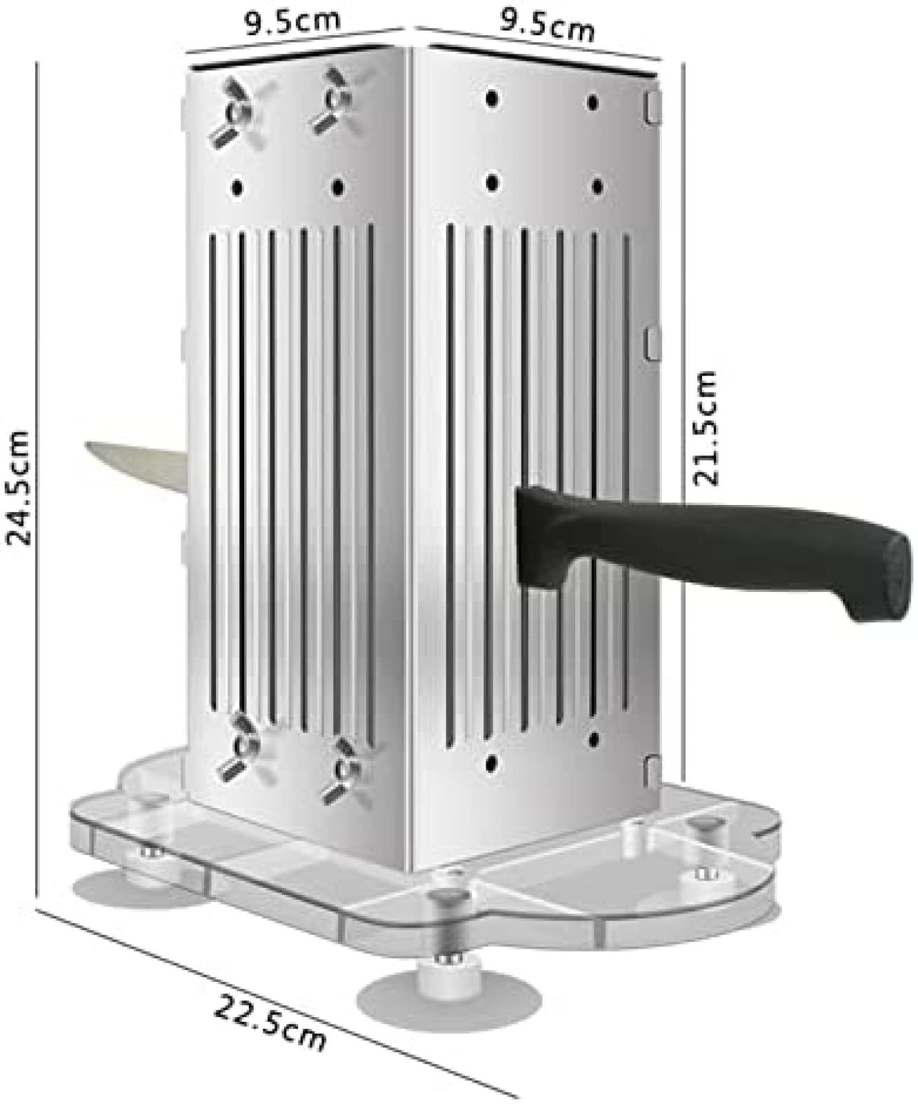 Scatola per kebab, macchina per shish kebab a 49 fori, strumenti per realizzare spiedini di tofu in acciaio inossidabile, per preparare spiedini di verdure per spiedini per barbecue, campegg