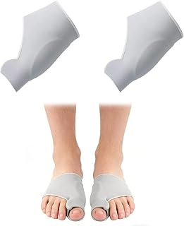 Calcetines correctores de juanetes Hallux Valgus, con separador de dedos de gel de silicona suave, medias ortopédicas unisex para aliviar y corregir juanetes, talla 37-43, color gris