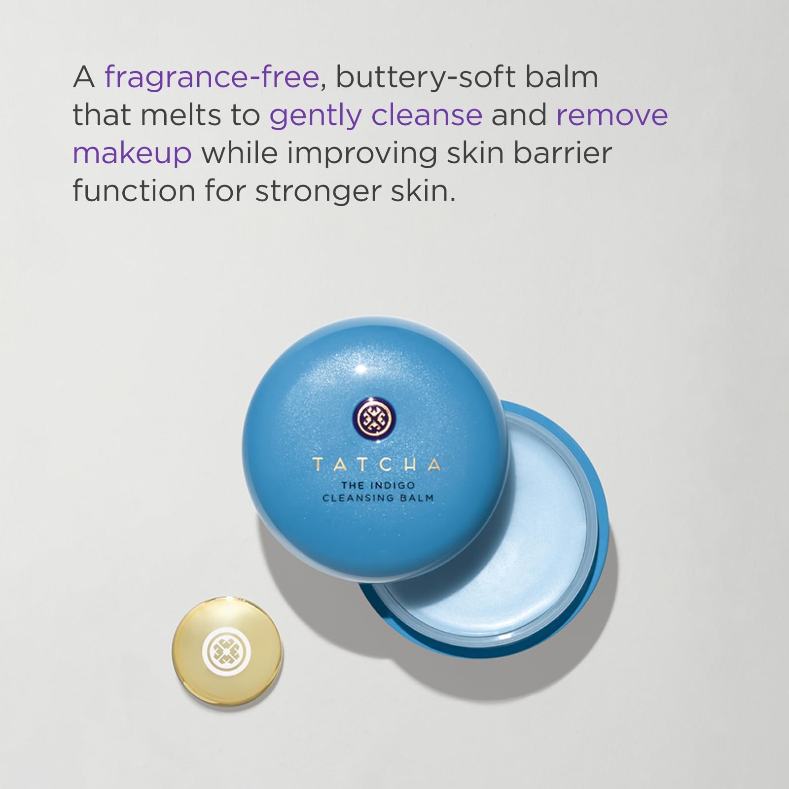TATCHA The Indigo Cleansing Balm, Fragrance-Free Moisturizing Cleanser