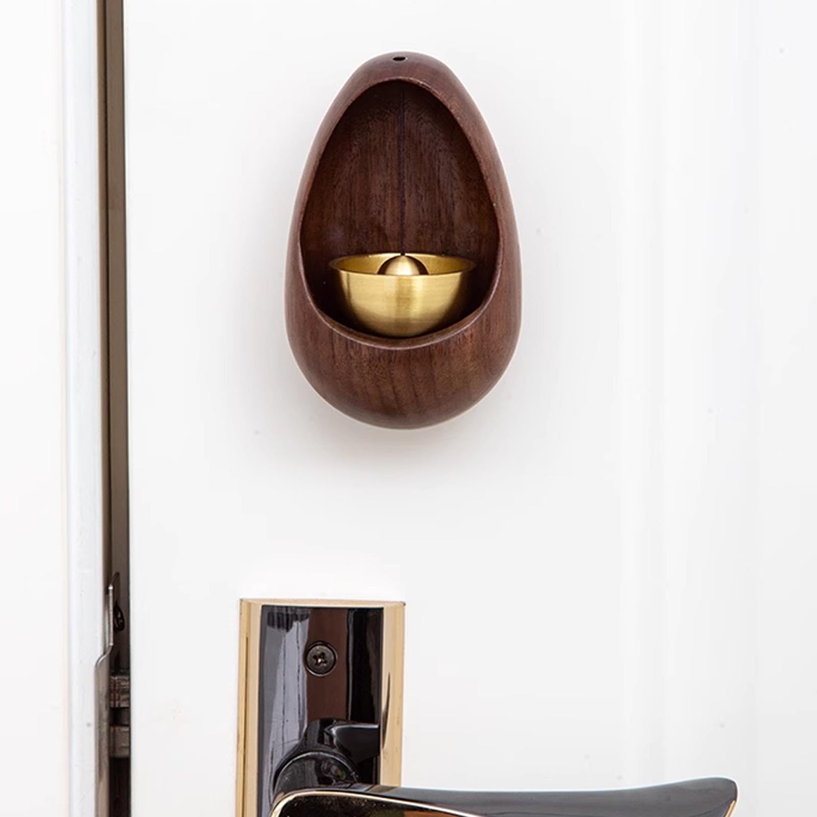 Shopkeepers Campanello Per Apertura Della Porta, Suono Nitido, In Legno, Da Appendere, Decorazione Per Porta, A Forma Di Uccello, Campanello Per Ingresso, Per Finestre, Frigoriferi, Ingresso (marrone