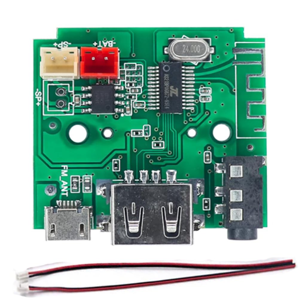 TG113 Bluetooth Speaker Circuit Board Module with Bluetooth, FM, USB, AUX & TF Card Support | 3.7V-5V Audio Decoder Amplifier PCB for DIY Speaker Repair & Replacement | Pack of 1-image-30