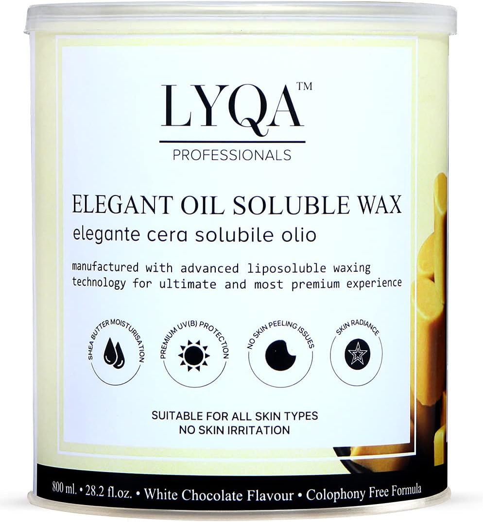 Elegant Oil Soluble Wax | Liposoluble Wax for All Skin Types, 800gm (White Chocolate)