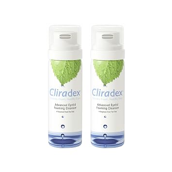 Cliradex Foaming Eyelid Cleanser from Tea Tree Oil, 1.5 oz, Pack of 2