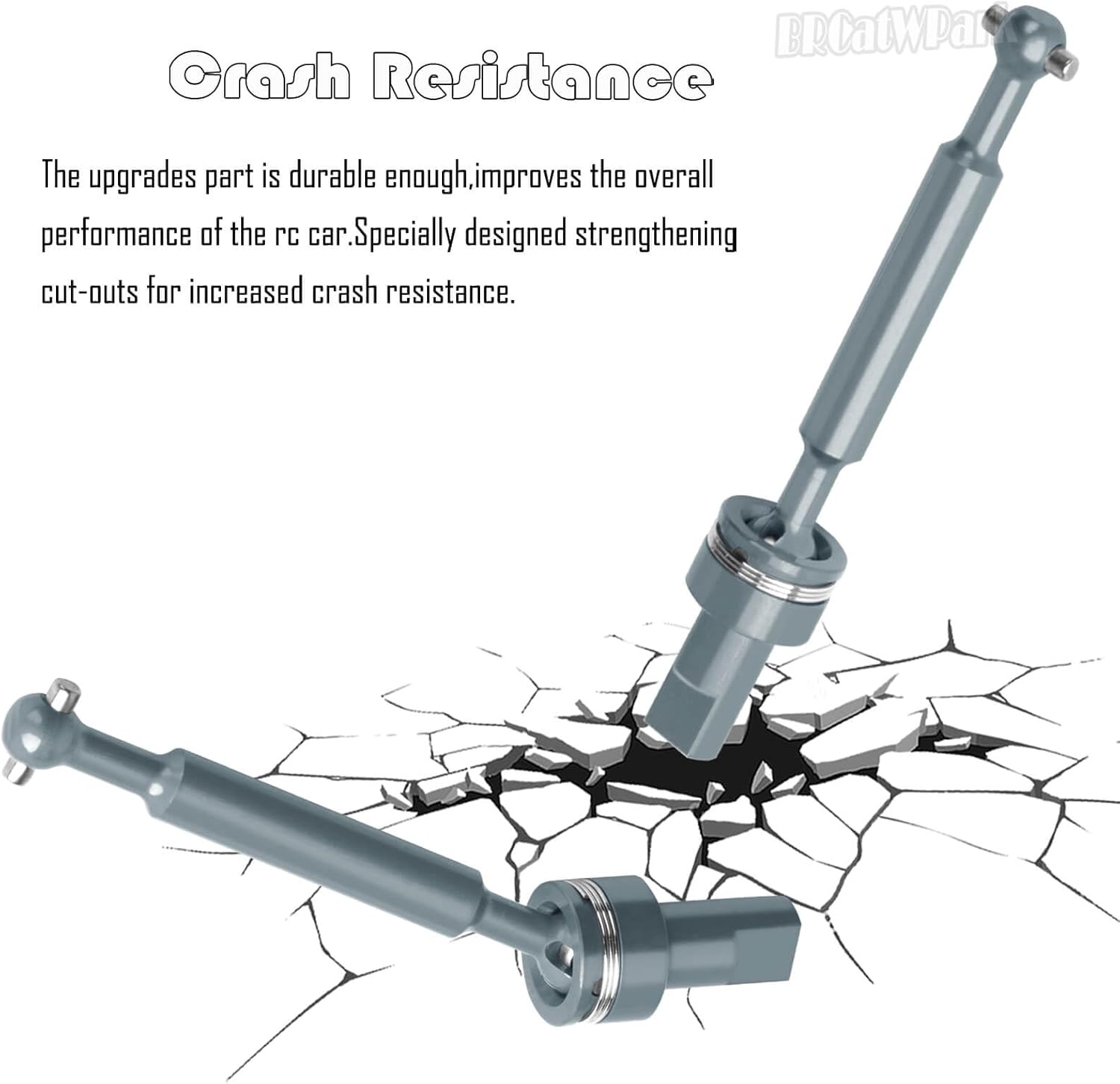 Alloy Front Rear Drive Shaft Axles & Wheel Hex Upgrades Part for 1/18 LaTrax Teton/LaTrax Desert Prerunner,Aluminum Driveshaft CVD,Titanium