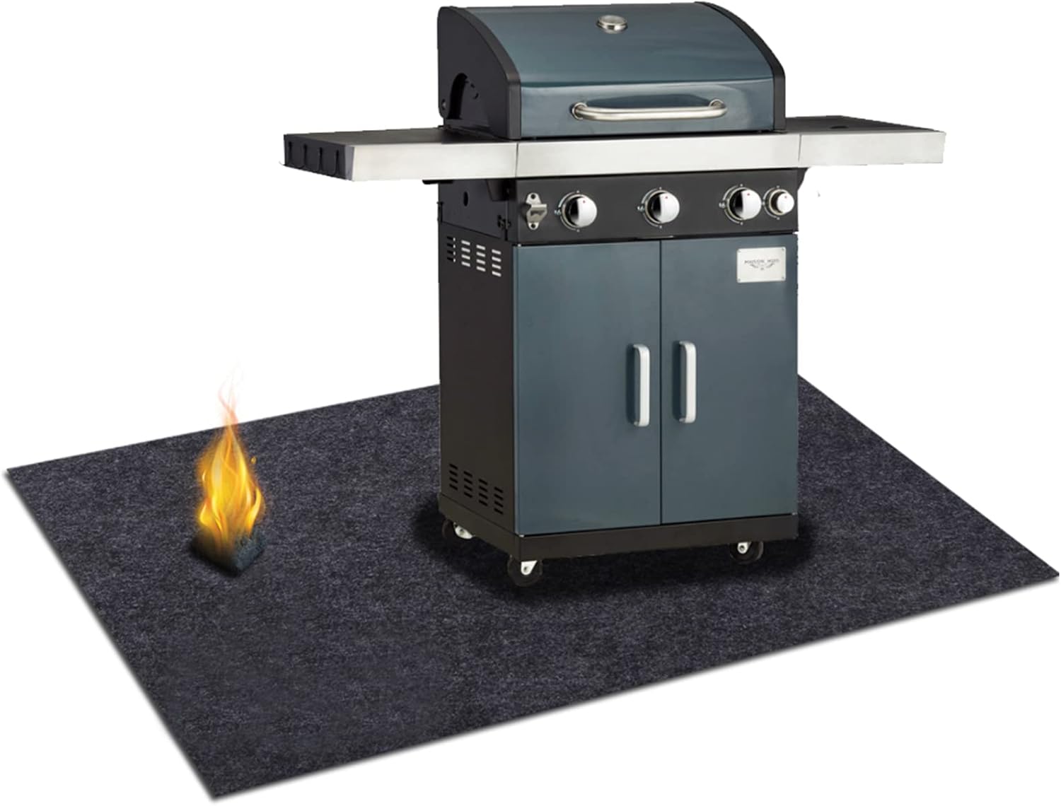 Under the Grill Gear Flame Retardant Mats,Barbecue Grilling
