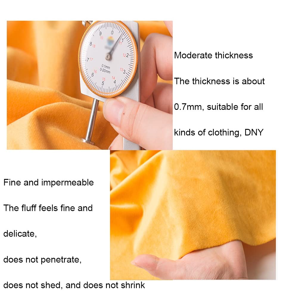 Velluto elasticizzato in morbido velluto per vestiti, costumi, artigianato, cotone, decorazione morbida, cuscini per tende (bianco, 1,55 x 4 m)