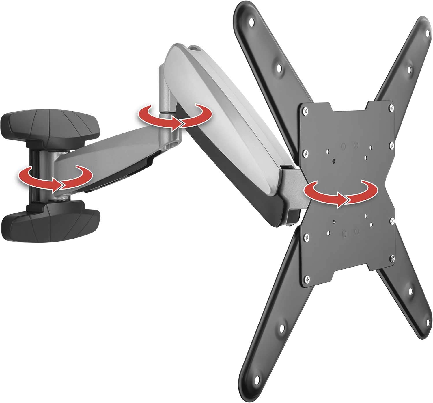 SCHWAIGER LWHD5530 511 czarny - uchwyt ścienny z płaskim ekranem (TV, 30 kg, 75 x 75 mm, 400 x 400 mm, czarny)
