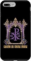 Vista 9 de Funda católica para iPhone 14 Chi Rho Christogram