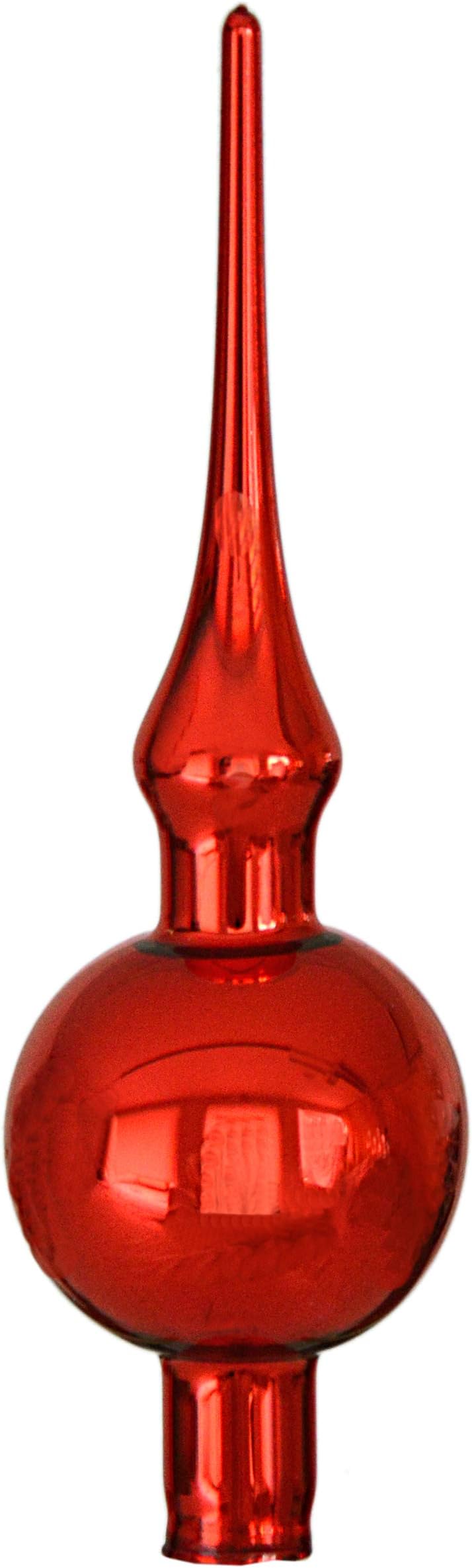 Christmas Tree Topper Mini Shiny red by "Jingle Bells Lauscha"