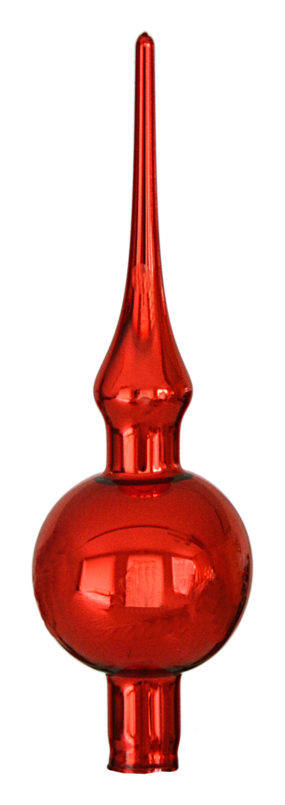 Christmas Tree Topper Mini Shiny red by "Jingle Bells Lauscha"