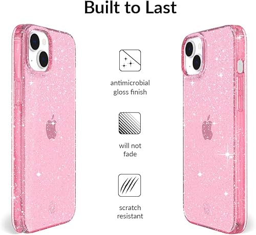 Miniatura 135 de VELVET CAVIAR Funda para iPhone 14 Pro, probada en caídas de 10 pies, purpurina transparente Bratz Bratz Pack Glitter,Blonde Tortoise,Sueños de