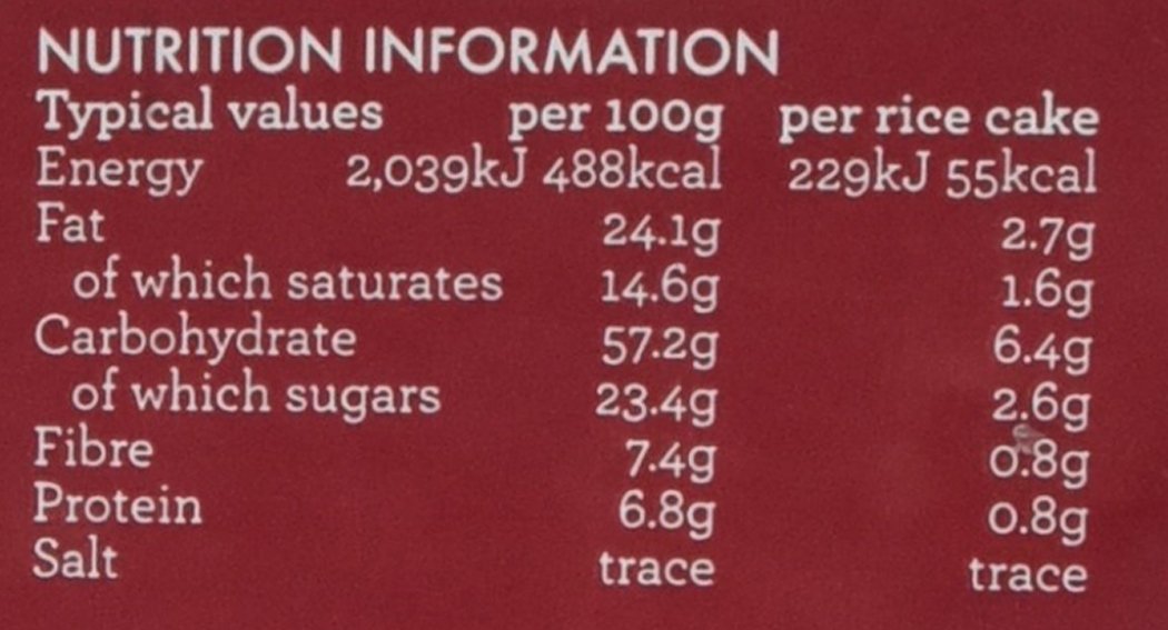 Kallo Belgian Dark Chocolate Organic Rice Cake Thins, 90g Buy Online