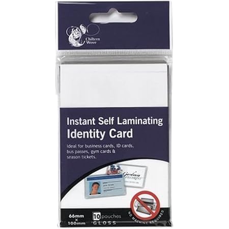 self laminating id cards