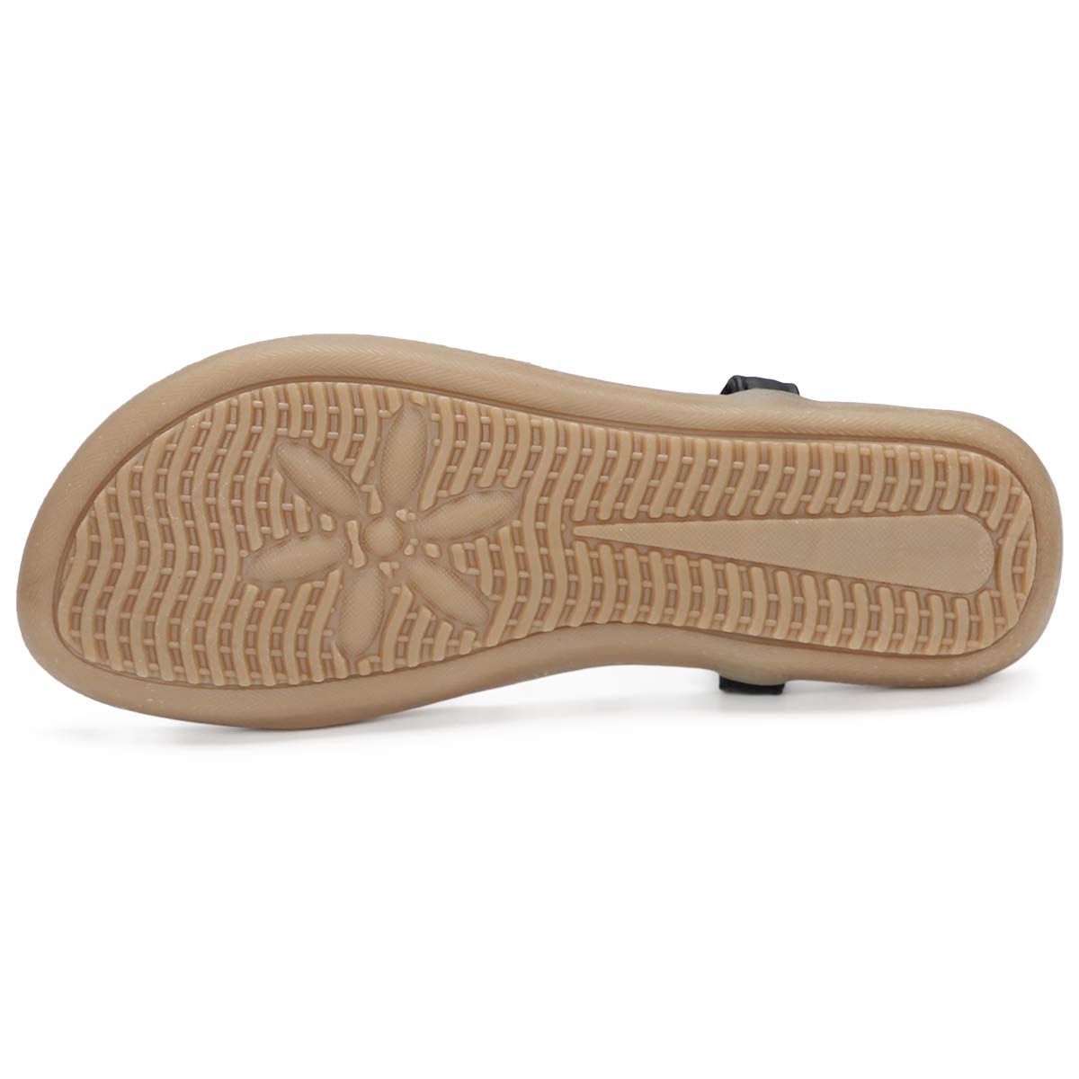 CARETOO Sandalias Mujer Planas Verano Bohemia Estilo Rhinestone Flor Tobillo Correa Damas Zapatos Elástica Casuales de Playa Elegantes Chanclas