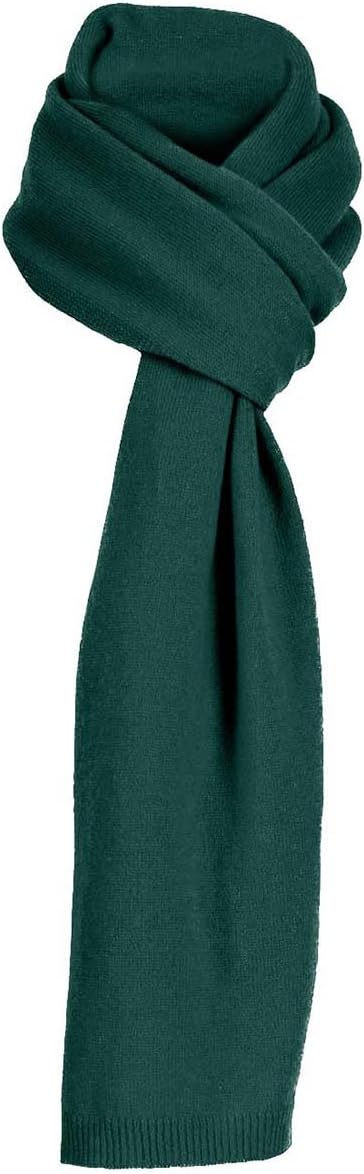 WoolOvers Cashmere and Merino Luxurious Soft Touch Scarf Bottle Green, 1size