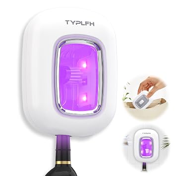 Toothbrush Sanitizer and Holder, TYPLFH Wall Mounted Toothbrush Covers