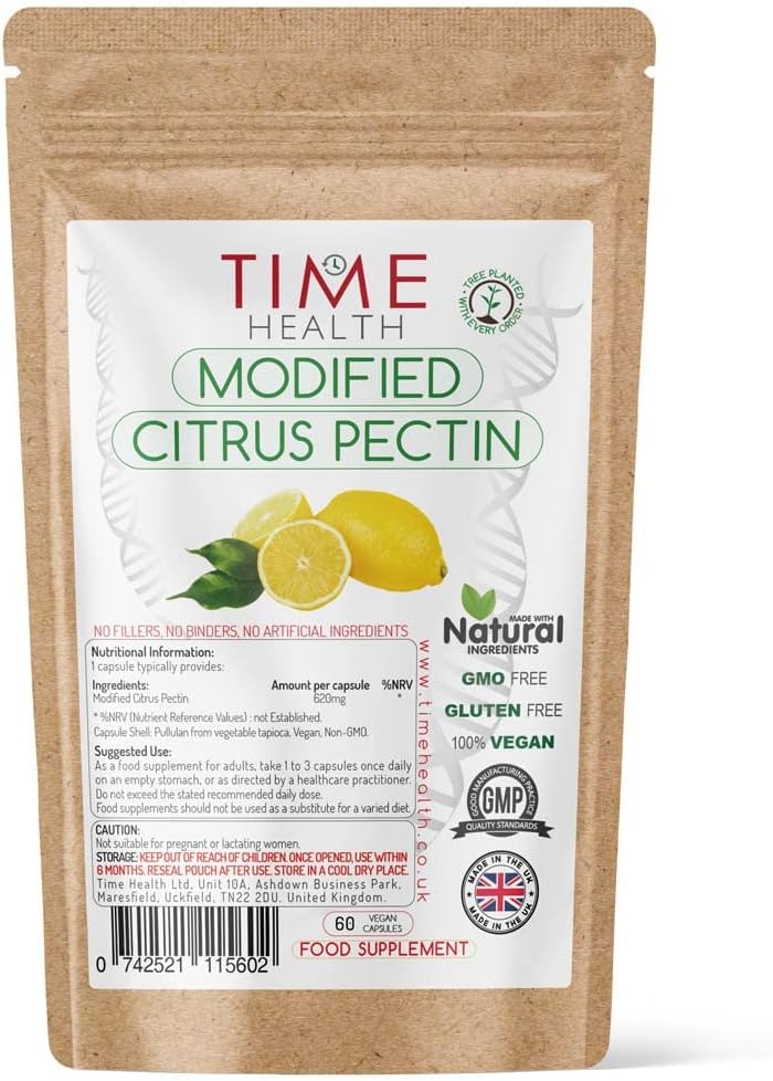 Modified Citrus Pectin (MCP) Over 90 Galacturonic Acid Naturally