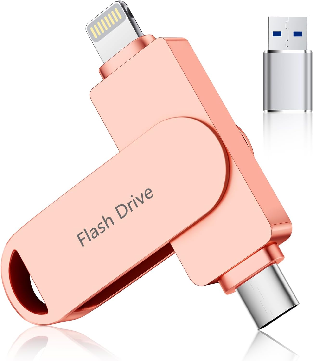 (No APP Required) MFi Certified USB Flash Drive for iPhone P