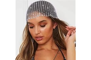 Rhinestone Head Scarf: Shimmering Nightlife Accessory