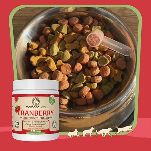 Miniatura 7 de Suplemento de arándano para perros, tratamiento natural de la infección urinaria y apoyo renal para perros. Suplemento para perros en polvo Igual