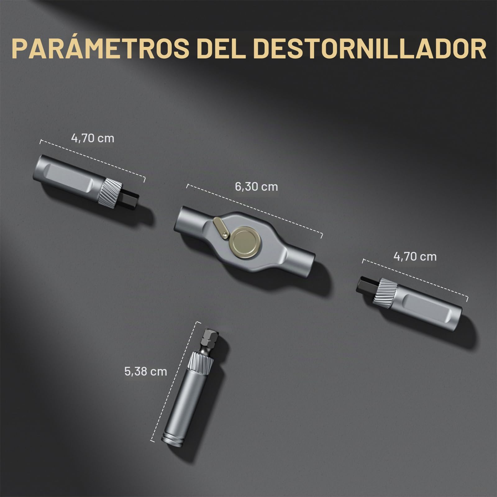 ATuMan Juego de destornilladores de trinquete magnéticos 42 en 1, 38 puntas de acero de aleación S2, mango desmontable, con funda, para el hogar, bricolaje, reparación de bicicletas y electrónica