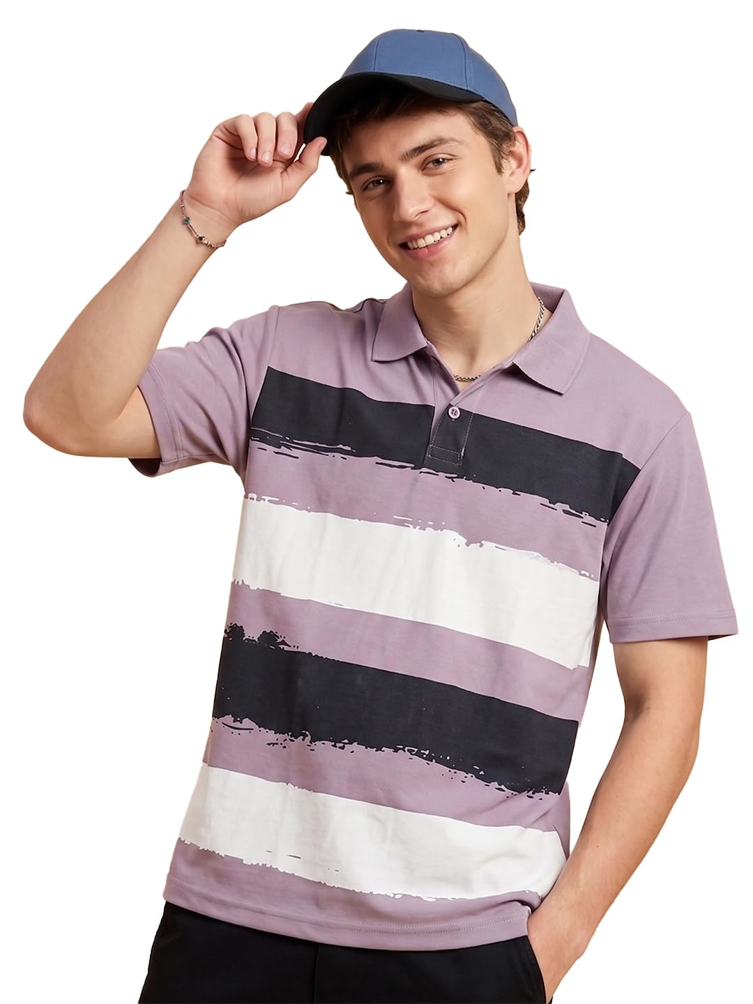 merriment Men's Polo Neck Tshirt Has a Short Sleeve & Straight Hem-VJN1001-Petrol-picture-50