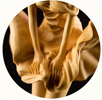 Amazon.co.jp: 彫刻の置物 彫刻像キャラクター木彫刻工芸品ホーム