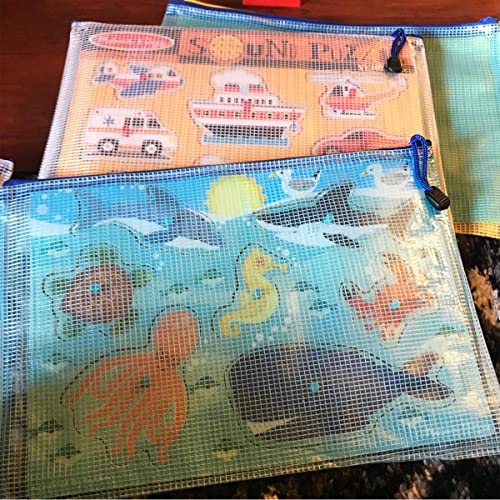 20 Pack Mesh Storage Bags With Zipper, Waterproof Plastic Mesh Zipper Pouch For For Office Supplies, School Supplies, Home, Travel Storage Supply Organizers #TOP2