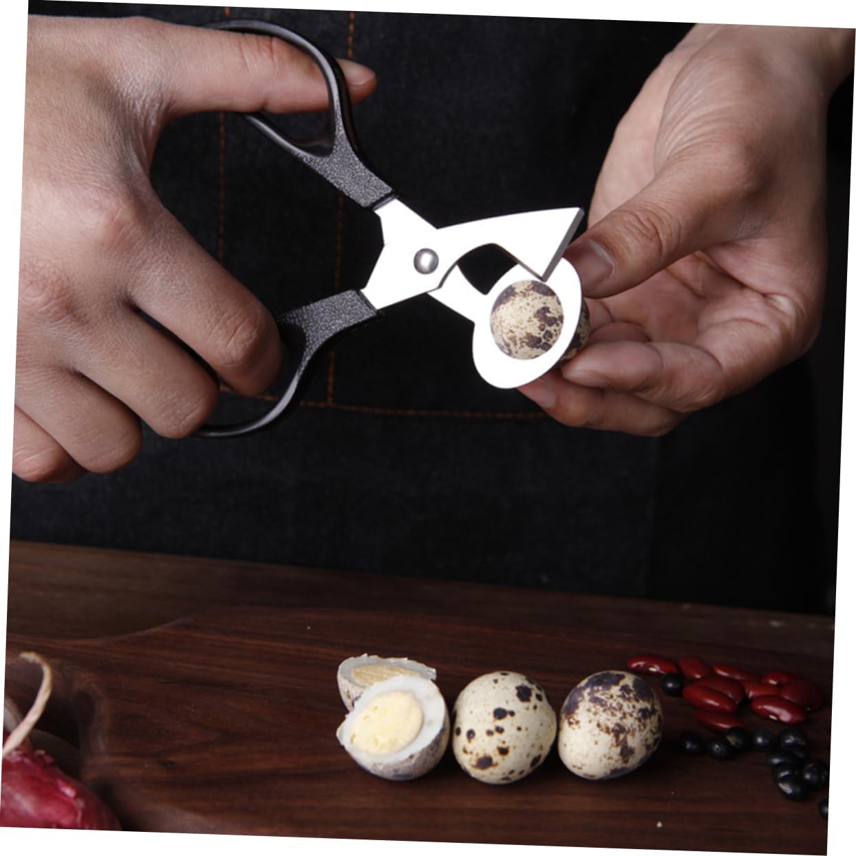 2pcs Cutter Boiled Egg Scissors Quail Egg Scissor Quail Egg Opener Pigeon Egg Scissors Egg Shears Tool Pigeon Scissor Egg Shell Remover Kitchen Egg Shears Pigeon Eggs Eggshell (As Shown 2 pcs)