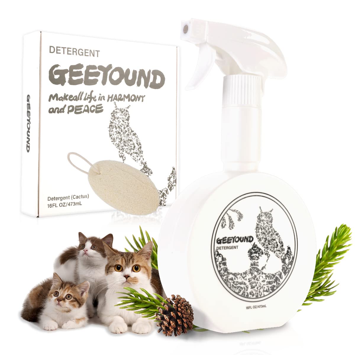GEEYOUND Herbal All Purpose Cleaner Foaming Spray, Pet Urine Odor