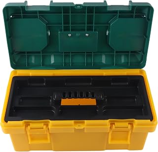 Hardware Tool Storage Box, Hardware Tool Box, PP Car Portable Storage with Removable Tray, Small Parts Case for Tool, Car, Hardware(19 inches)