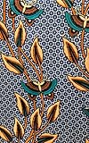 Tejido wax tapátina estampado ético africano de 6 yardas