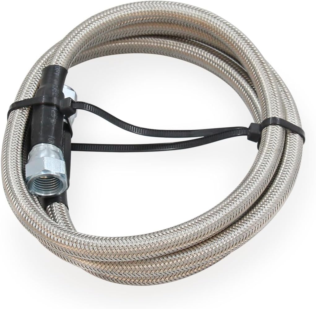 Transmission Cooling Kit Lines- Stainless Steel Braided Lines for Chevy Ford Mopar GM GMC Buick Cadillac Cars and Trucks Replace TH350/ 700R4/ TH400
