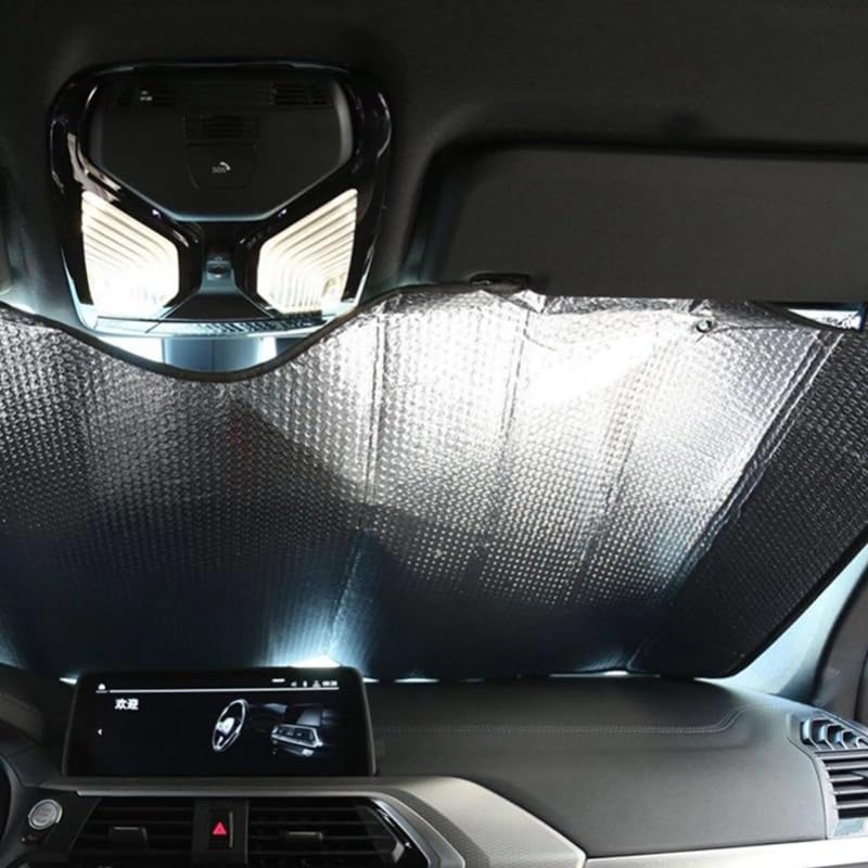 Parasol Para Parabrisas, Parasol Reflectante De 220x 70cm Para Semirremolque, Plegable Para RV Para Furgoneta Parasol Para Coche