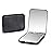 Kintion Pocket Mirror, 1X/3X Magnification LED Compact Travel Makeup Mirror with Light for Purse, 2-Sided, Portable, Folding, Handheld, Small Lighted Mirror for Gift, Black